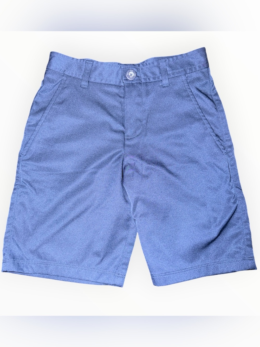 Under Armour Boys Navy Blue Flat Front Performance Shorts